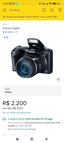Câmera da Canon Power shot sx 400is - Foto 5