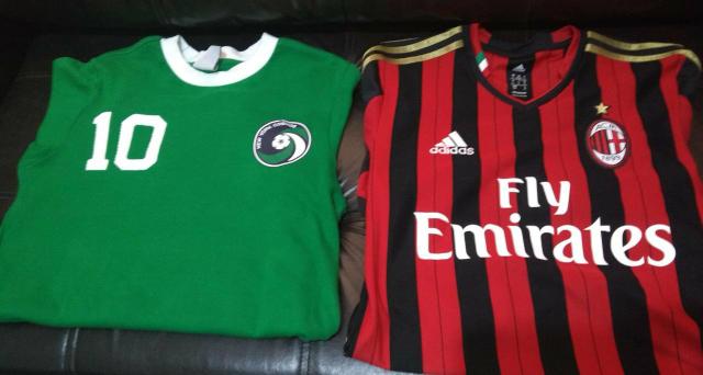 Camisa Milan, Barcelona Itália e Cosmos