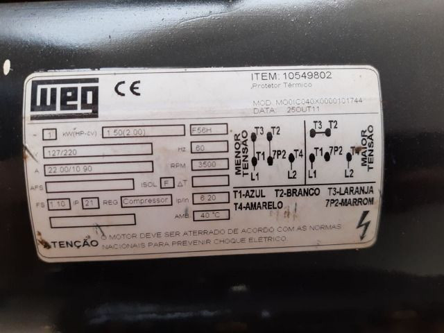 Compressor de ar média pressão 10 pcm 110 litros - Chiaperini 10 MPI 110 L - Foto 3
