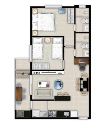 Apartamento 2 Dormitórios Edificio Jardins de Provence próximo a Unaerp Ribeirão Preto - Foto 11