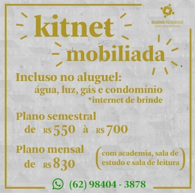Incluso no Aluguel - Água, luz, Gás, Condomínio, Academia, internet "brinde" - Foto 19