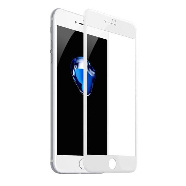 Película 3D de Vidro iPhone 7 Plus / 8 Plus Universal Preto e Branco - Foto 2