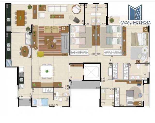 Apartamento com 3 dormitórios à venda, 188 m² por R$ 1.550.000,00 - Guararapes - Fortaleza - Foto 5