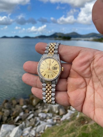 Rolex Date Just - Aço e Ouro 5,8 Ct de Diamantes  - Foto 5