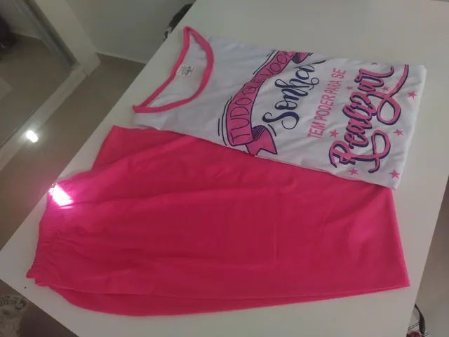Pijama feminino longo Tam GG