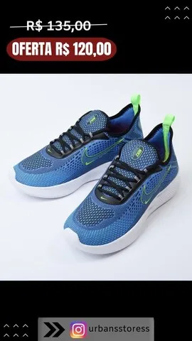 Tênis Nike Azul Super Leve