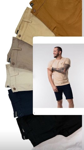 Bermudas Masculinas de Brim c/ Lycra  - Foto 3