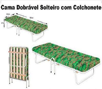 Super Oferta de Linda Cama Dobravel com Colchonete Nova Embalada Apenas 199,00