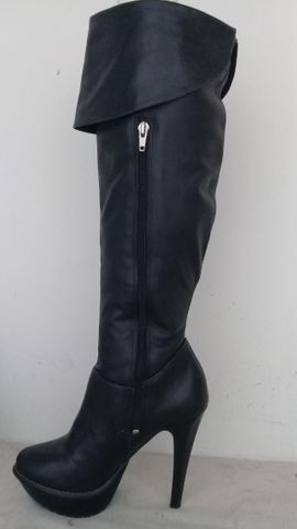 botas cravo e canela cano longo