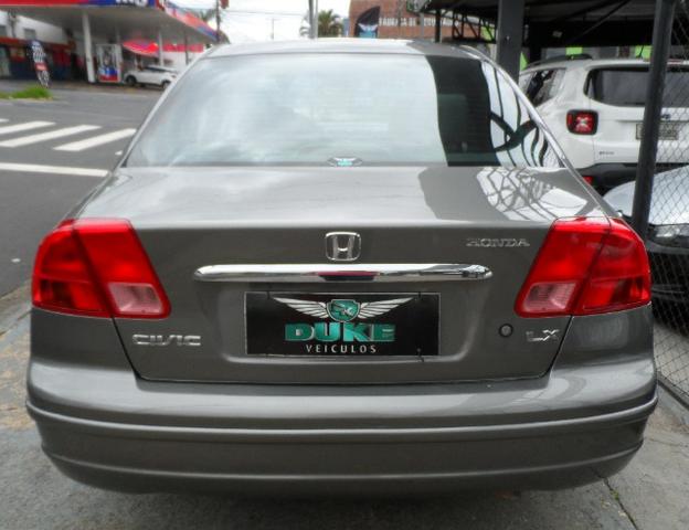 Honda Civic LX 1.7,Automático,Completo,Cinza,Gasolina - Foto 5