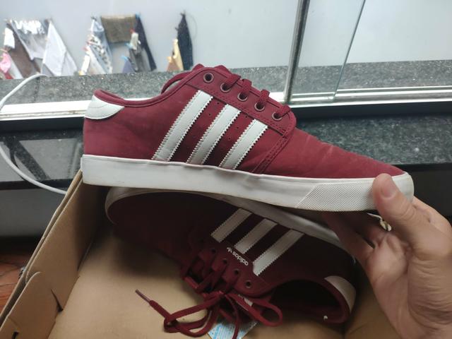tenis adidas skate vermelho