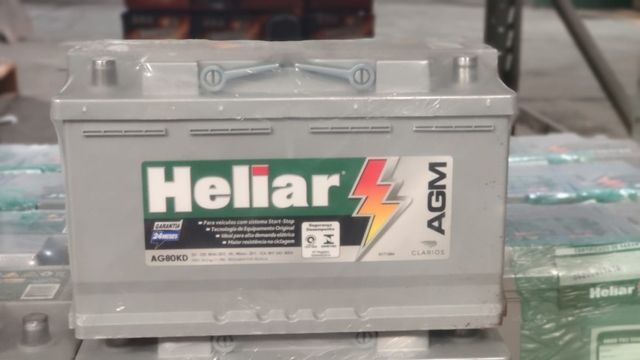 Bateria Para Carro Heliar Tecnologia AGM de 80 AH com 2 Anos de Garantia - Foto 3
