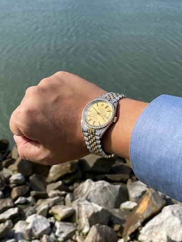 Rolex Date Just - Aço e Ouro 5,8 Ct de Diamantes  - Foto 3
