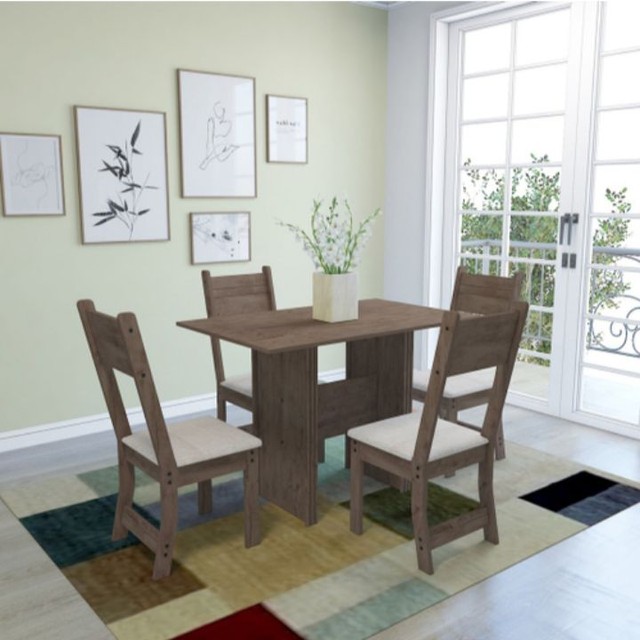 Mesa de Jantar Com 4 Cadeiras  - Foto 2
