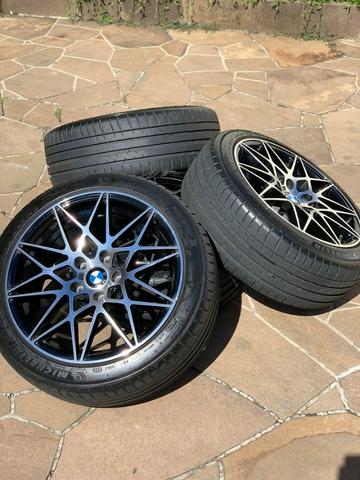Rodas 5x120 Aro 18 Bmw M4 Gts + Pneus Michelin Pilot Sport 4