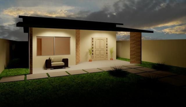Renderização e Modelagem de projeto arquitetônico 3D
