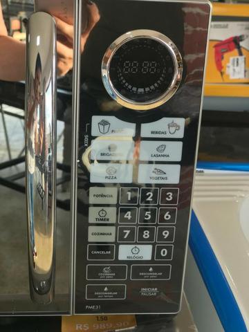 Promoção De R$ 520,00 Por R$ 500,00 - Forno Micro-Ondas Philco Espelhado PME31 - 31 Litros - Foto 3