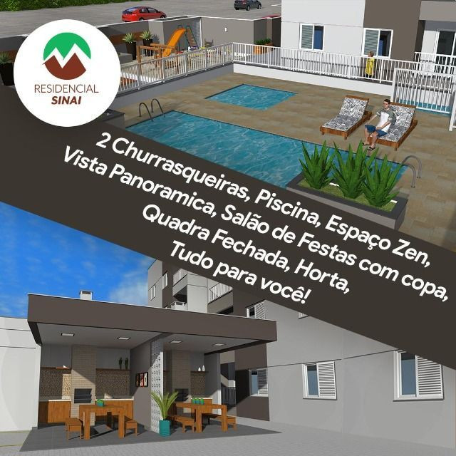 Colonial, Sinai, 54 M2, 2 Dormitórios, Entrada Facilitada! - Foto 2