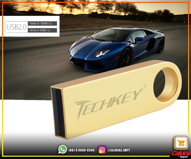 Pendrive Techkey 16 GB Dourado M29d07sd22 - Foto 4