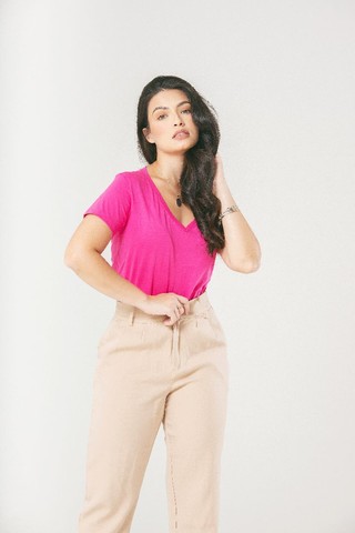 Camisas Básicas Femininas Algodão  - Foto 2