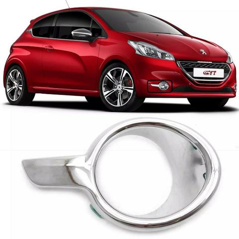 Moldura Milha Cromado Peugeot 208 2012 a 2016 Direito
