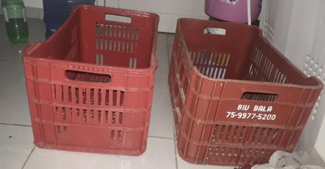 2 Caixotes para armazenar alimentos