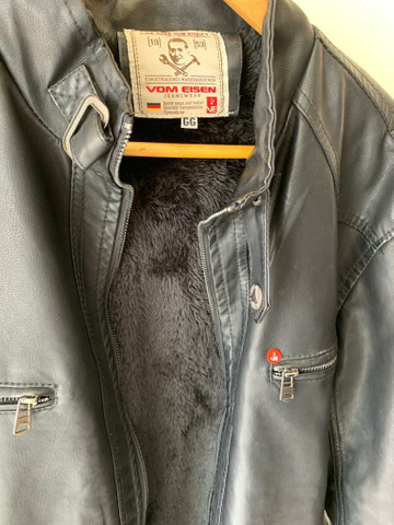 jaqueta de couro com pelo dentro