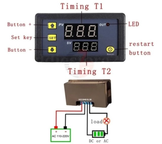 Chocadeira Termostato Controlador Temperatura 220v W3230  Arduino Automação COD-AM355 - Foto 2