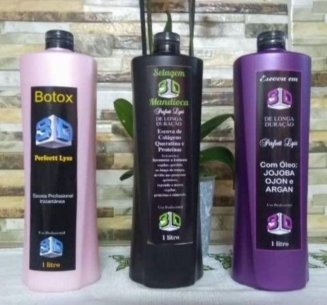 Escova 3D Semi-Definitiva de 1litro  apenas  R$ 50,00
