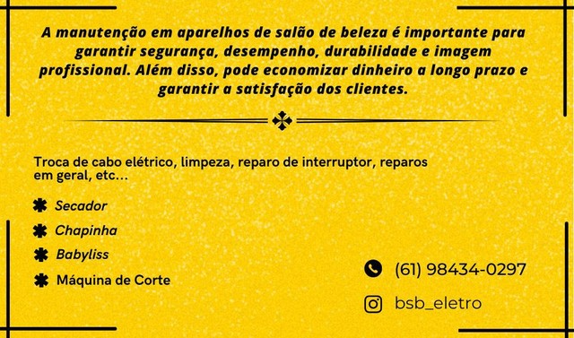 Conserto de Secador de Cabelo Chapinha - Foto 6