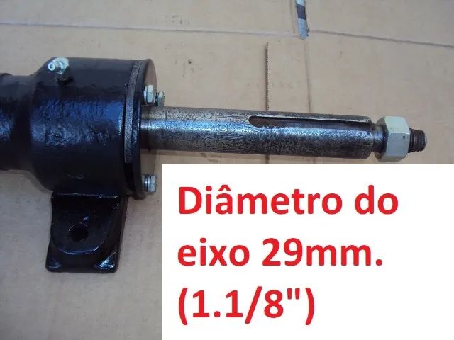 Eixo Mancal fixo para serra circular serraria mecânica pesada marcenaria - Foto 3