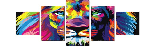 Quadro em Mosaico Leão