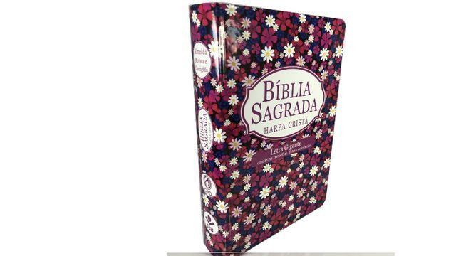 Bíblia Feminina Letra Gigante Com Harpa - Jesus Em Vermelho - Foto 2