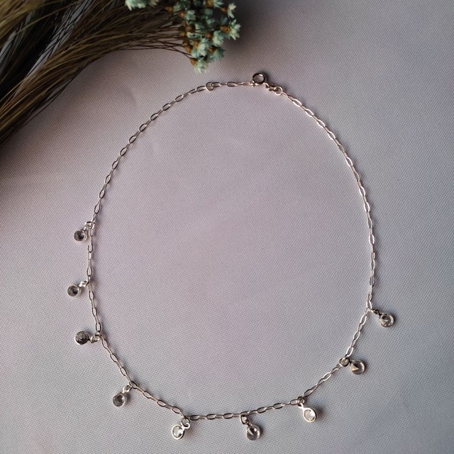 Colar Choker com Pingente em Prata 925