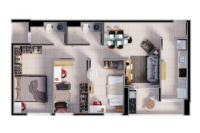 Apartamento com 1 dormitório à venda, 41 m² por R$ 375.527,20 - Edifício JÔNATHAS NUNES RE - Foto 16