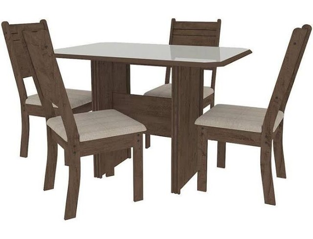 Mesa de Jantar Com 4 Cadeiras 