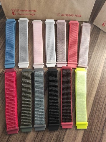 Pulseira Nylon 20mm excelente para a prática de esportes