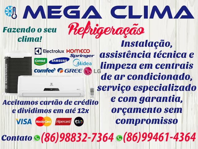 Serviços se instalação assistência técnica e limpeza em centrais de ar condicionado