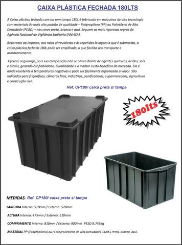 Caixas plástica organizadora 15lts na cor preta - Foto 5