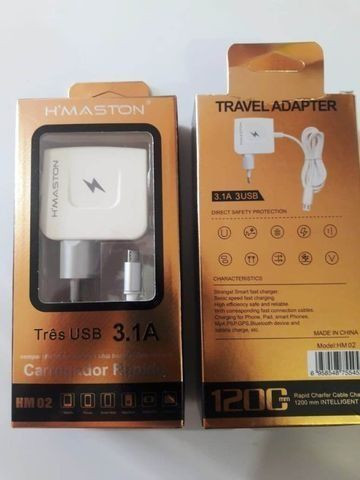 Carregador Turbo 3.1 V8 Três Usb Original - Foto 3