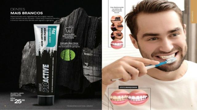 Gel Dental Carvão Hinode ativado mais Aloe vera, Itaperuna - Foto 6