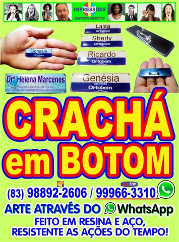Crachá e crachá em botton - Foto 2