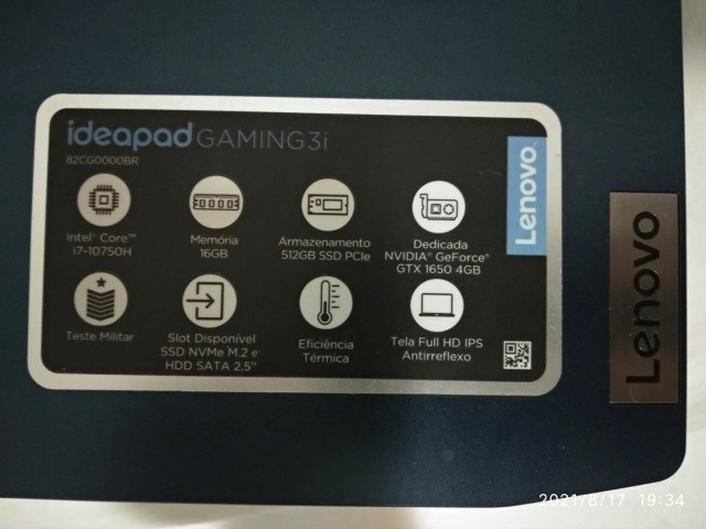 Notebook Lenovo Ideapad Gaming 3i - Foto 3