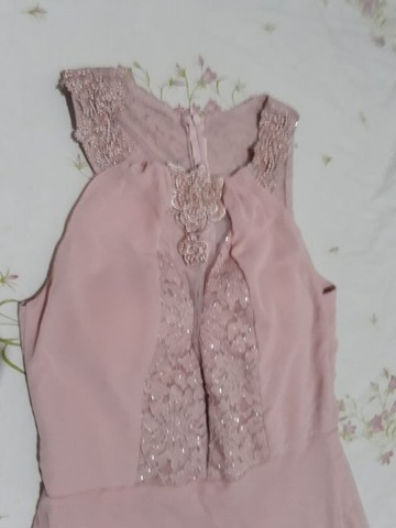 Vestido de Festa Rosa Chá - Foto 2