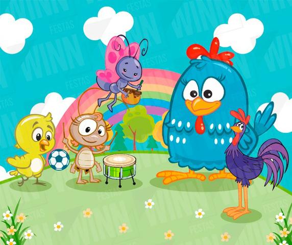 Painel de Festa Infantil Galinha Pintadinha