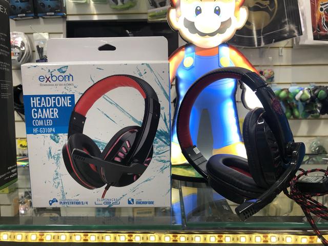 Headset Fone Gamer e serve ainda para PS3 e PS4