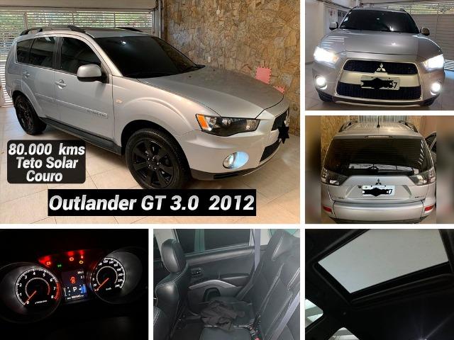 Mitsubishi Outlander 2012 GT 3.0 4x4 Autom. C/ Teto Couro Mídia R 48.999,99 Ipva Pago