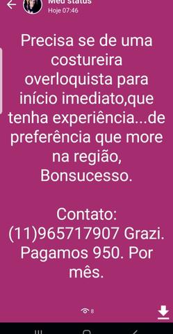 Preciso de uma costureira