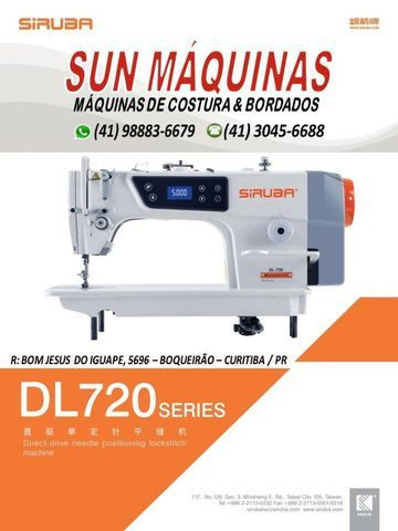Máquina de Costura Reta Direct Drive Siruba DL720
