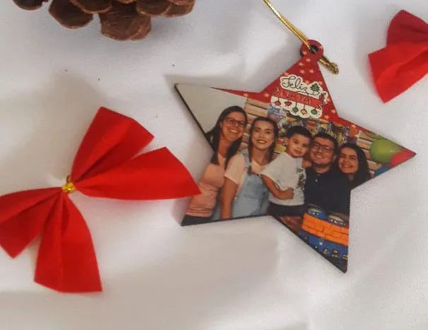 Estrela em MDF para Sublimação